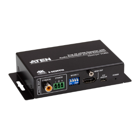 Aten | True 4K HDMI Repeater with Audio Embedder and De-Embedder | VC882