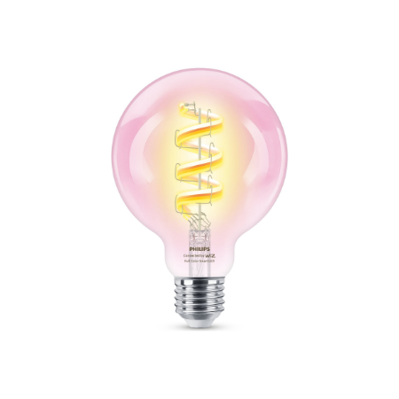 Philips Smart WiFi Filament Clear G95 RGB | E27 | 6.3 W | Full colour