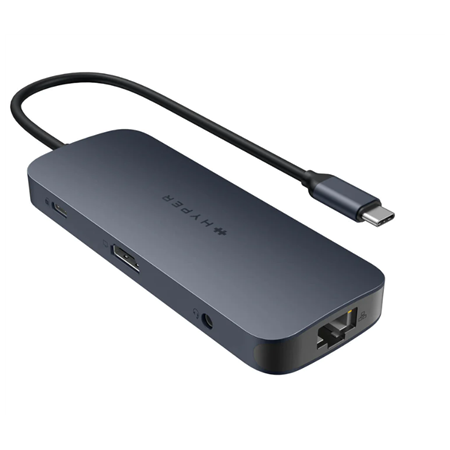 Hyper | HyperDrive EcoSmart Gen.2 Universal USB-C 10-in-1 Hub with 140 W PD3.1 Power Pass-thru | Ethernet LAN (RJ-45) ports 1 |