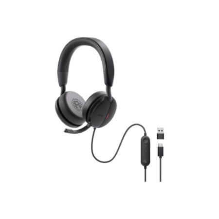 Dell | Pro Wired On-Ear Headset | WH5024 | Built-in microphone | USB Type-A | ANC | Black