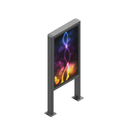 EDBAK | Floor stand | POK101 | 55 " | Maximum weight (capacity) 80 kg | Black