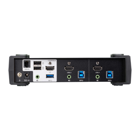 Aten 2-Port USB 3.0 4K HDMI KVMP Switch with Audio Mixer Mode | CS1822