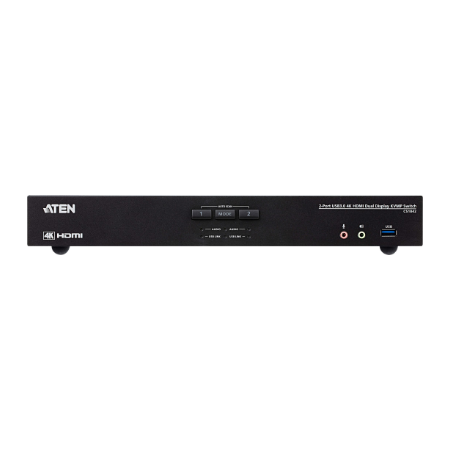 Aten 2-Port USB 3.0 4K HDMI Dual Display KVMP Switch | CS1842