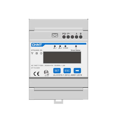 SUNGROW | SEM DTSU666-20 250A Three Phase Smart Meter indirect measurement (needs CT‘s) | UT000138