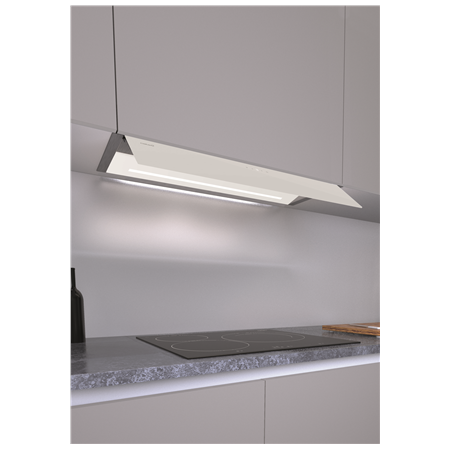 CATA | Hood | RENOVA PURE AIR MNV90 GWH | Canopy | Width 90 cm | Mechanical control | LED | Stainless steel