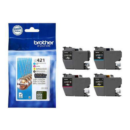 Brother LC421VALDR | Ink Cartridges | Black, cyan, magenta, yellow