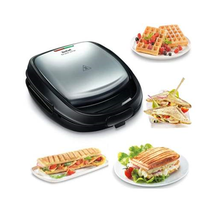 TEFAL Sandwich Maker | SW342D38 | 700 W | Number of plates 3 | Black/Stainless Steel