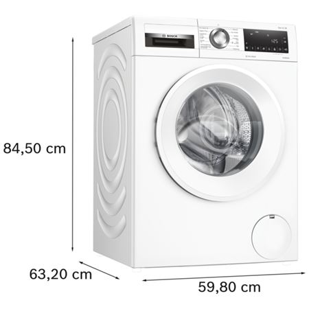 Bosch | Washing Machine | WGG244ZMSN | Energy efficiency class A | Front loading | Washing capacity 9 kg | 1400 RPM | Depth 59 c