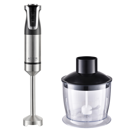 Adler | AD 4627 | Hand Blender Set | 1800 W | Number of speeds 20 | Turbo mode | Chopper | Stainless Steel/Black