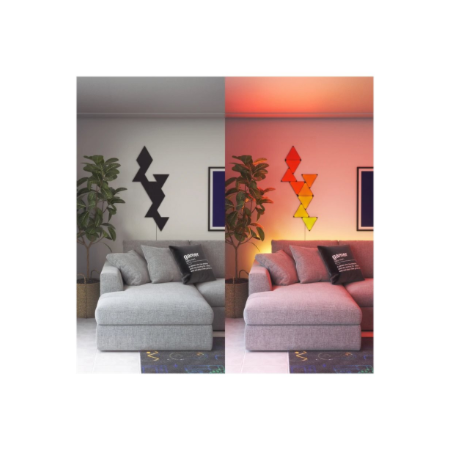 Nanoleaf Shapes Black Mini Triangles Expansion Pack (10 panels)