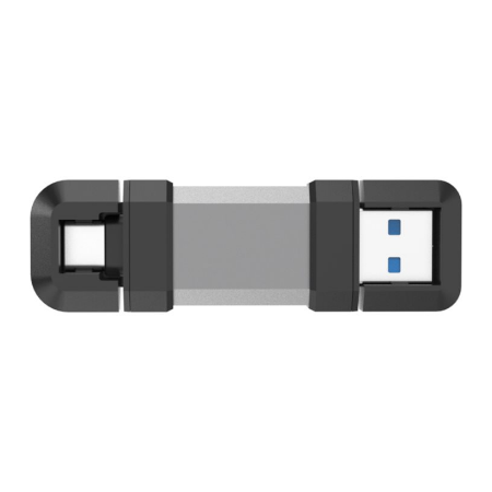 Silicon Power Dual USB Drive | Mobile C51 | 64 GB | USB Type-A and USB Type-C | Silver