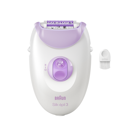 Braun Epilator | SE3-000 Silk épil 3 | Number of power levels 2 | White/Purple