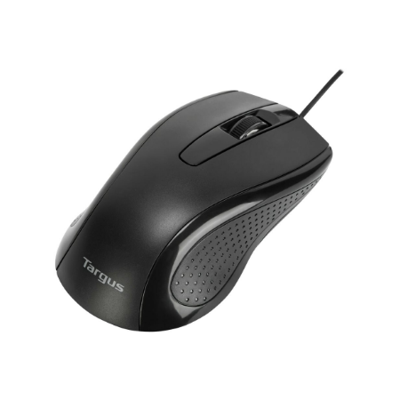 Targus Full-Size Optical Antimicrobial Wired Mouse | Targus Mouse | Full-Size Optical Antimicrobial | Wired | Black