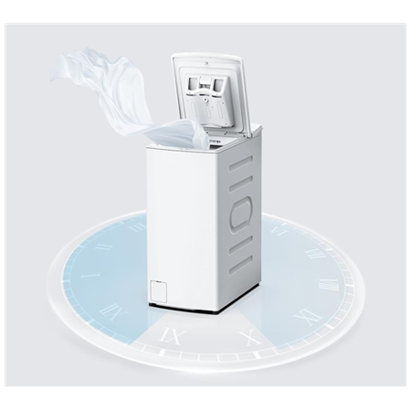 Midea Washing Machine | MF100T60B/W-HR | Energy efficiency class A | Top loading | Washing capacity 6 kg | 1200 RPM | Depth 61 c