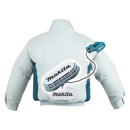 Makita | Cordless Ventilated Jacket, White, L