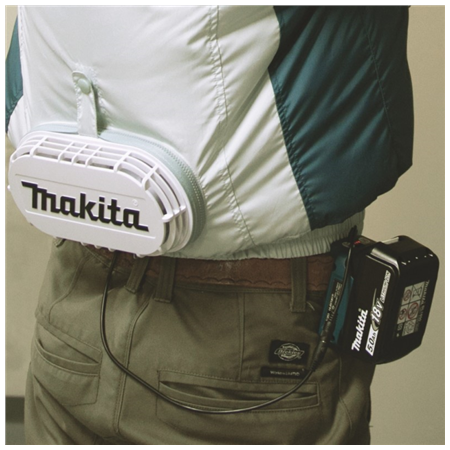 Makita | Cordless Ventilated Jacket, White, L
