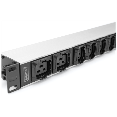 Digitus Socket Strip with Aluminum Profile, 10-way, IEC C20 plug | DN-95427 | Sockets quantity 7