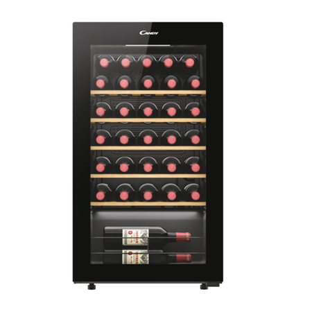 Candy | Wine Cooler | 438063 | Energy efficiency class G | Free standing | Bottles capacity 34 | Black