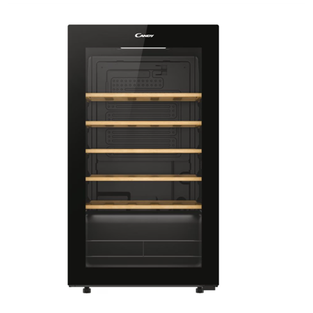 Candy | Wine Cooler | 438063 | Energy efficiency class G | Free standing | Bottles capacity 34 | Black