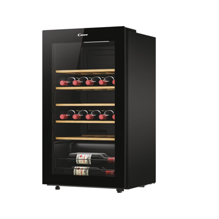 Candy | Wine Cooler | 438063 | Energy efficiency class G | Free standing | Bottles capacity 34 | Black