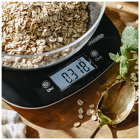 Adler Kitchen Scale with a bowl | MS 3179b | Graduation 1 g | Display type LCD | Black