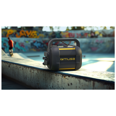 Muse | Jobsite Bluetooth Radio | M-968 BTY | 40 W | Bluetooth | NFC features
