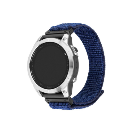 Fixed | Sporty Strap for Garmin QuickFit 22mm | 160-210 mm | Dark blue | Nylon