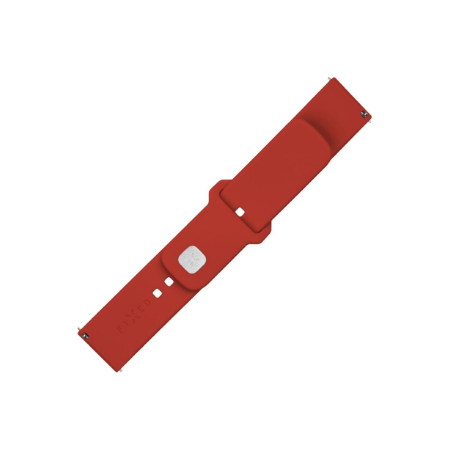 Fixed | Sporty Strap Set with Quick Release 22mm for Smartwatch | 160-235 mm | Red | Silicone