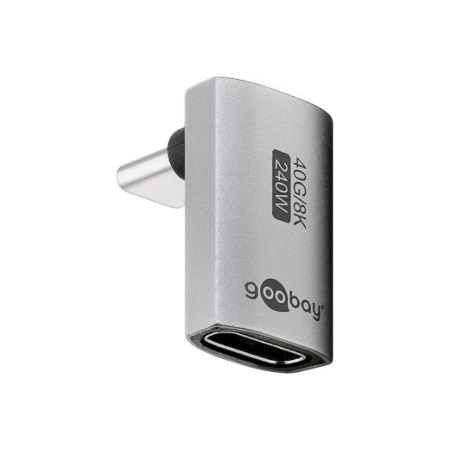 Goobay USB-C Adapter Vertical 90° Long, USB4 | 74442