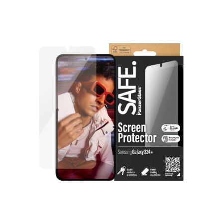 SAFE by PanzerGlass Screen Protector Samsung Galaxy S24 Plus | Ultra-Wide Fit w EasyAligner | PanzerGlass
