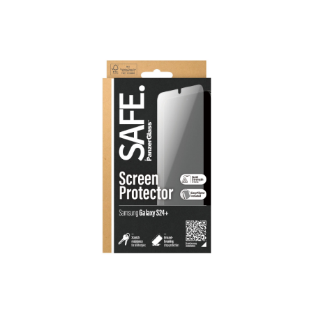 SAFE by PanzerGlass Screen Protector Samsung Galaxy S24 Plus | Ultra-Wide Fit w EasyAligner | PanzerGlass