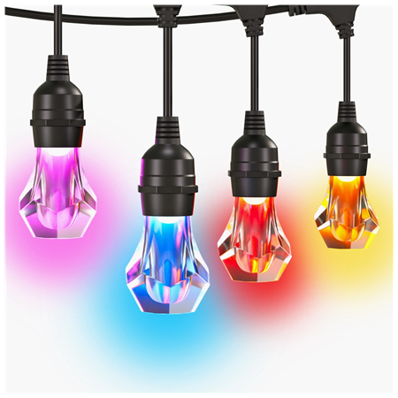 Nanoleaf Essentials Matter Smart Multicolour Outdoor String Lights Starter Kit 30m | 16M+