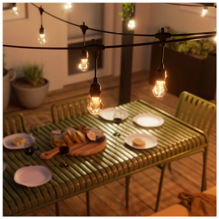 Nanoleaf Essentials Matter Smart Multicolour Outdoor String Lights Starter Kit 30m | 16M+
