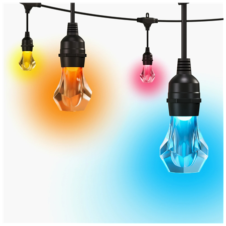 Nanoleaf Essentials Matter Smart Multicolour Outdoor String Lights Starter Kit 15m | 16M+