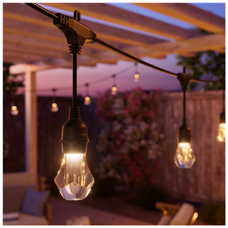 Nanoleaf Essentials Matter Smart Multicolour Outdoor String Lights Starter Kit 15m | 16M+