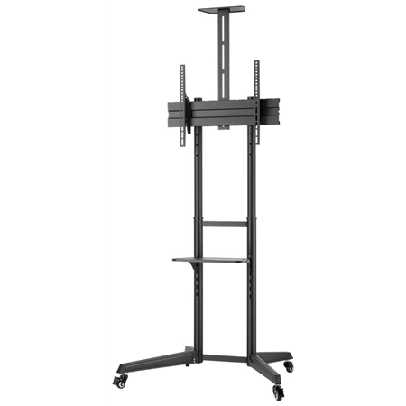 Goobay Floor stand | 59508 TV Presentation Stand Pro (Size L) | Adjustable Height, Tilt | 37-70 " | Black
