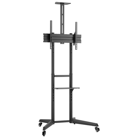Goobay Floor stand | 59508 TV Presentation Stand Pro (Size L) | Adjustable Height, Tilt | 37-70 " | Black