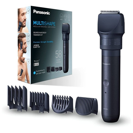 Panasonic Beard, Hair Trimmer | MultiShape ER-CKN1-PAC1 | Cordless | Wet & Dry | Number of length steps 39 | Black