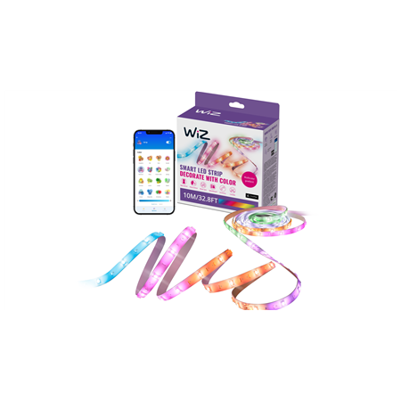WiZ Smart WiFi RGBIC LED strip, 10m | 17.9 W | RGB