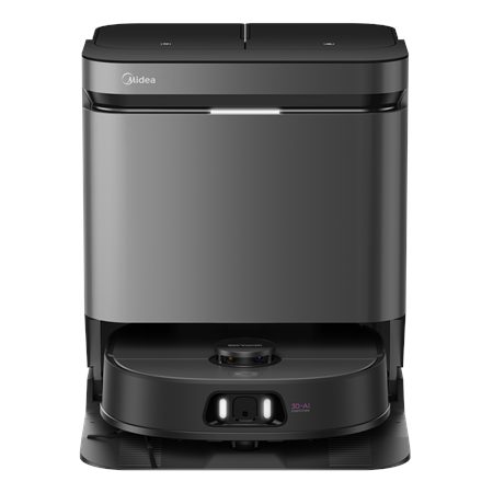 Midea Robot Vacuum Cleaner | V15 | Wet&Dry | 5200 mAh | Dust capacity 3 L | 16200 Pa | Black