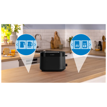 Bosch Compact Toaster | TAT2M123 MyMoment | Power 950 W | Number of slots 2 | Housing material Plastic | Black