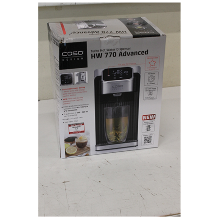 SALE OUT. | Caso | Turbo Hot Water Dispenser | HW 770 Advanced | Water Dispenser | 2600 W | 2.7 L | Plastic/Stainless Steel | Bl