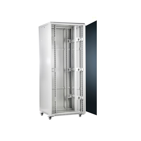 SOMI Networks | 37U, 19″ Freestanding Cabinet | 37U-60/60NAC | Gray | Max Load 800kg; Removable and Lockable Side Panels; Glass