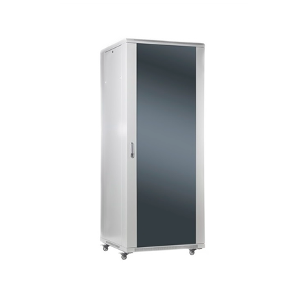 SOMI Networks | 42U, 19″ Freestanding Cabinet | 42U-60/80NAC | Gray | Max Load 800kg; Removable and Lockable Side Panels; Glass