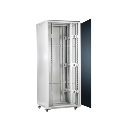 SOMI Networks | 42U, 19″ Freestanding Cabinet | 42U-80/80NACP | Gray | Max Load 800kg; Removable and Lockable Side Panels; Perfo