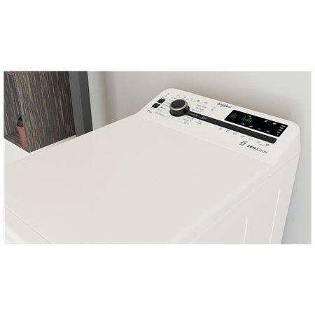 Whirlpool Washing Machine | TDLRB 7232BS EU | Energy efficiency class D | Top loading | Washing capacity 7 kg | 1200 RPM | Depth