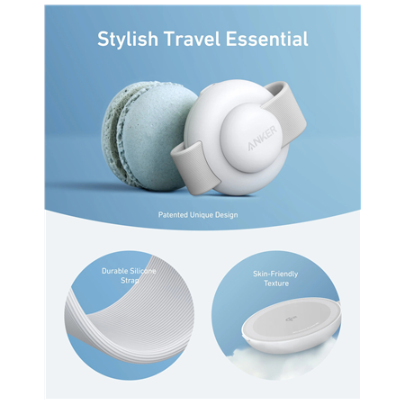 Anker MagGo Wireless Charging Station (3-in-1, Foldable Pad), White