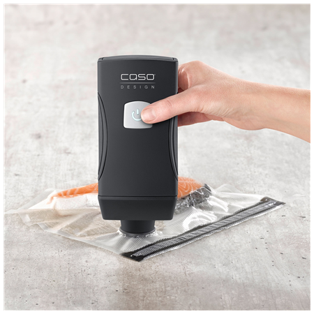 Caso Professional Hand Vacuum Sealer with Accessories | Vacu OneTouch Pro Set | Power 20 W | Black