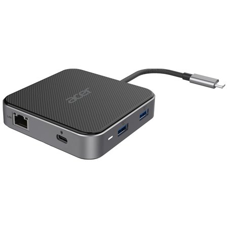 Acer 7-in-1 USB Type-C Dock | Ethernet LAN (RJ-45) ports 1 | DisplayPorts quantity 1 | HDMI ports quantity 1
