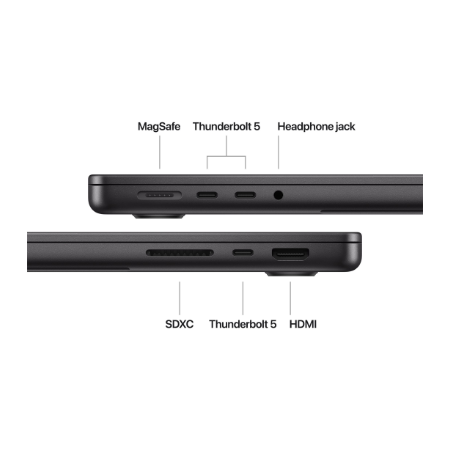 Apple MacBook | Pro | Space Black | 14 " | 3024 x 1964 pixels | Apple M4 Pro | 24 GB | Solid-state drive capacity 512 GB | Apple